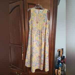 J. Crew Multicolor Floral Sleeveless Dress